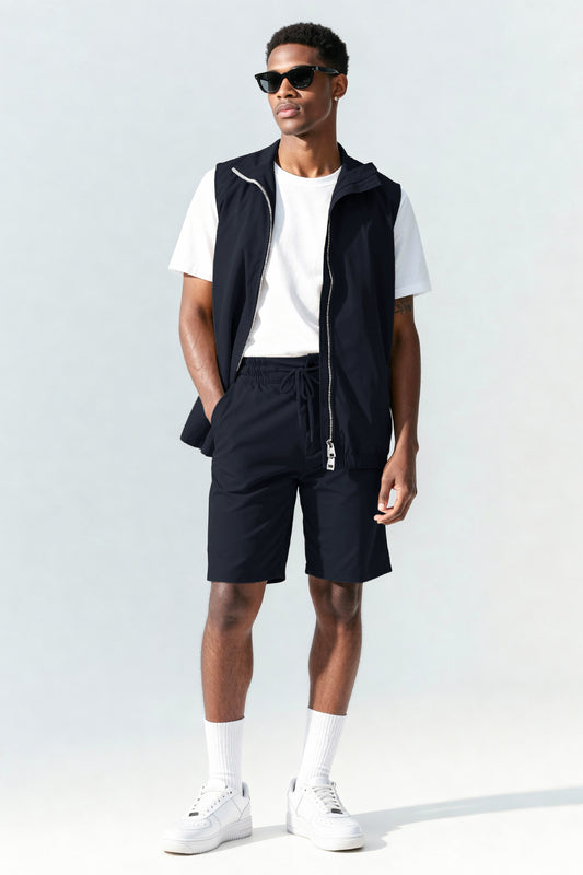 Men's Vest Set - Dark Blue