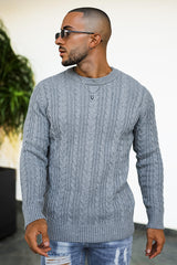 Mens Casual Sweaters - Dark Grey