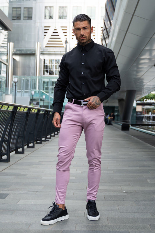 men's pink chino pants