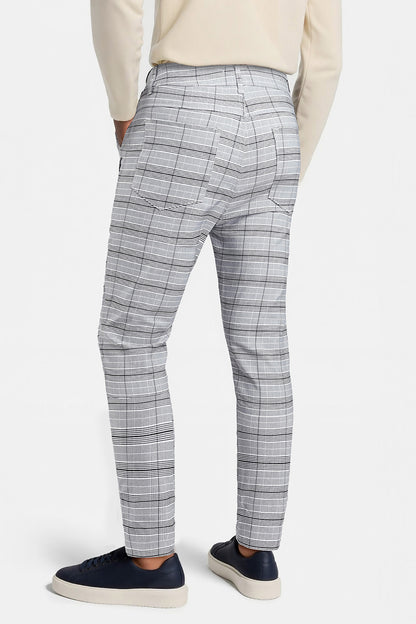 Skinny-Hose mit Gittermuster für Herren