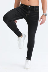 relaxed skinny jeans -black