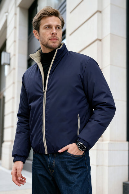 Men's Reversible Coat - Blue