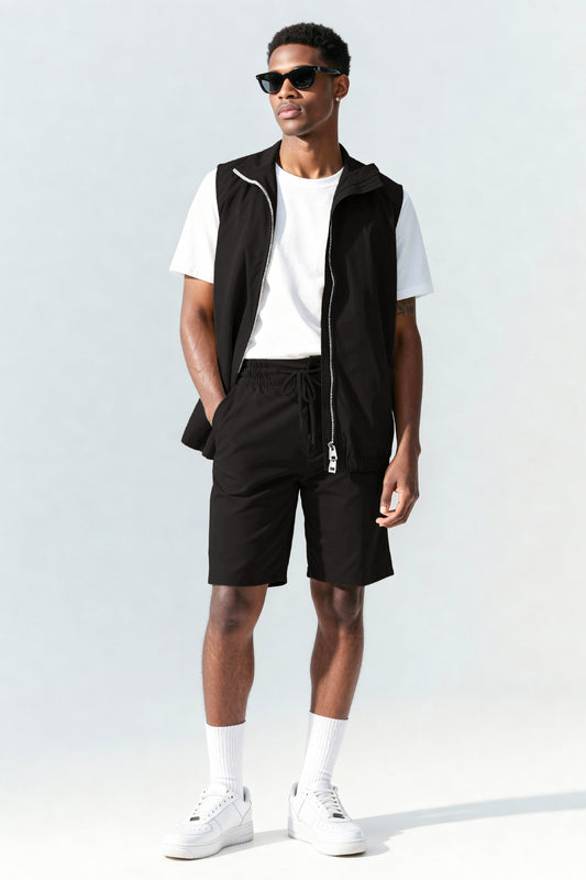Men's Vest Set - Black