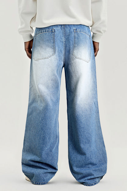 Men's Fashion Loose Jean - Light Blue