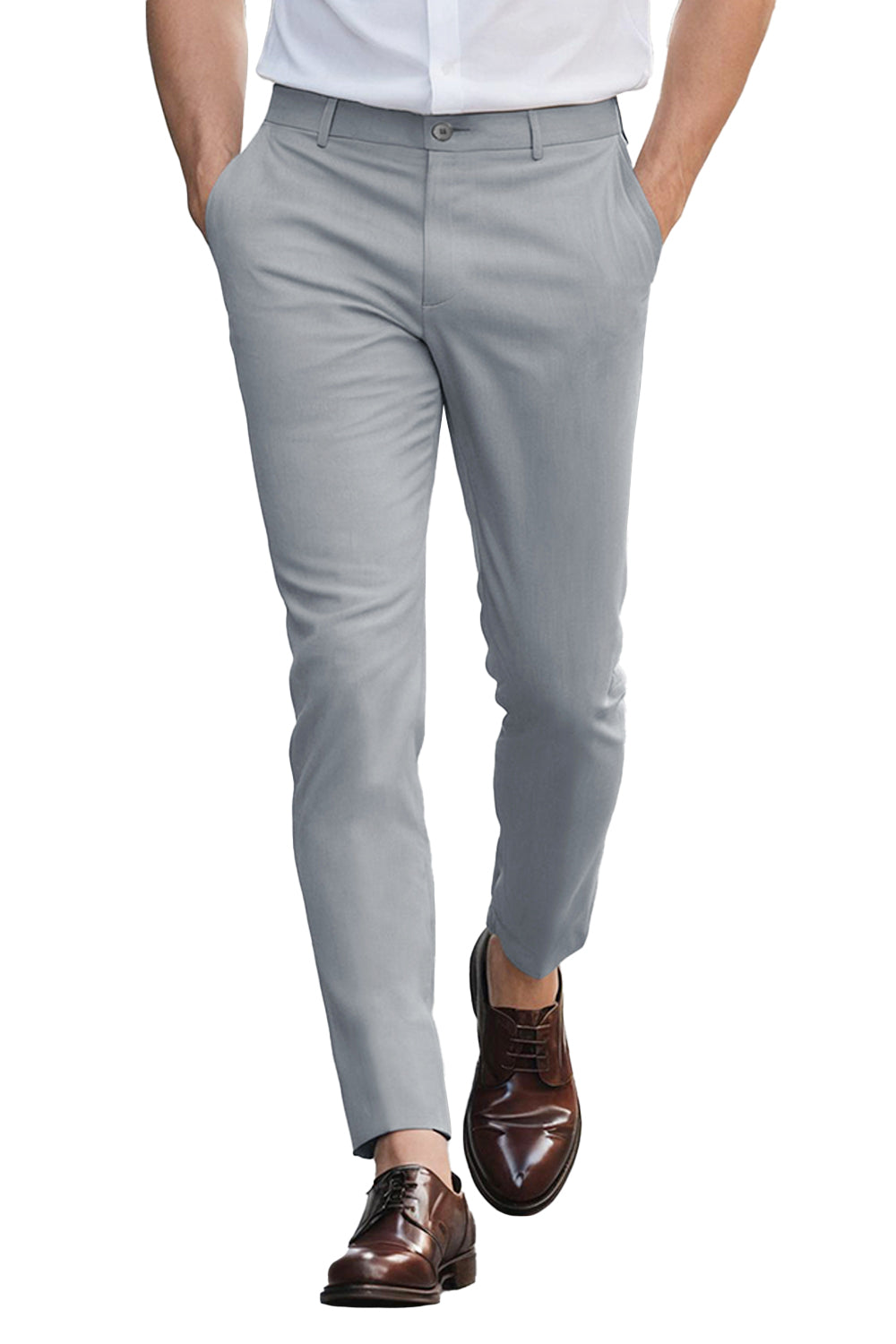 Mens Chino Pant - Light Grey For Sale 28 Mens Chino Pant - Light Grey For Sale 28