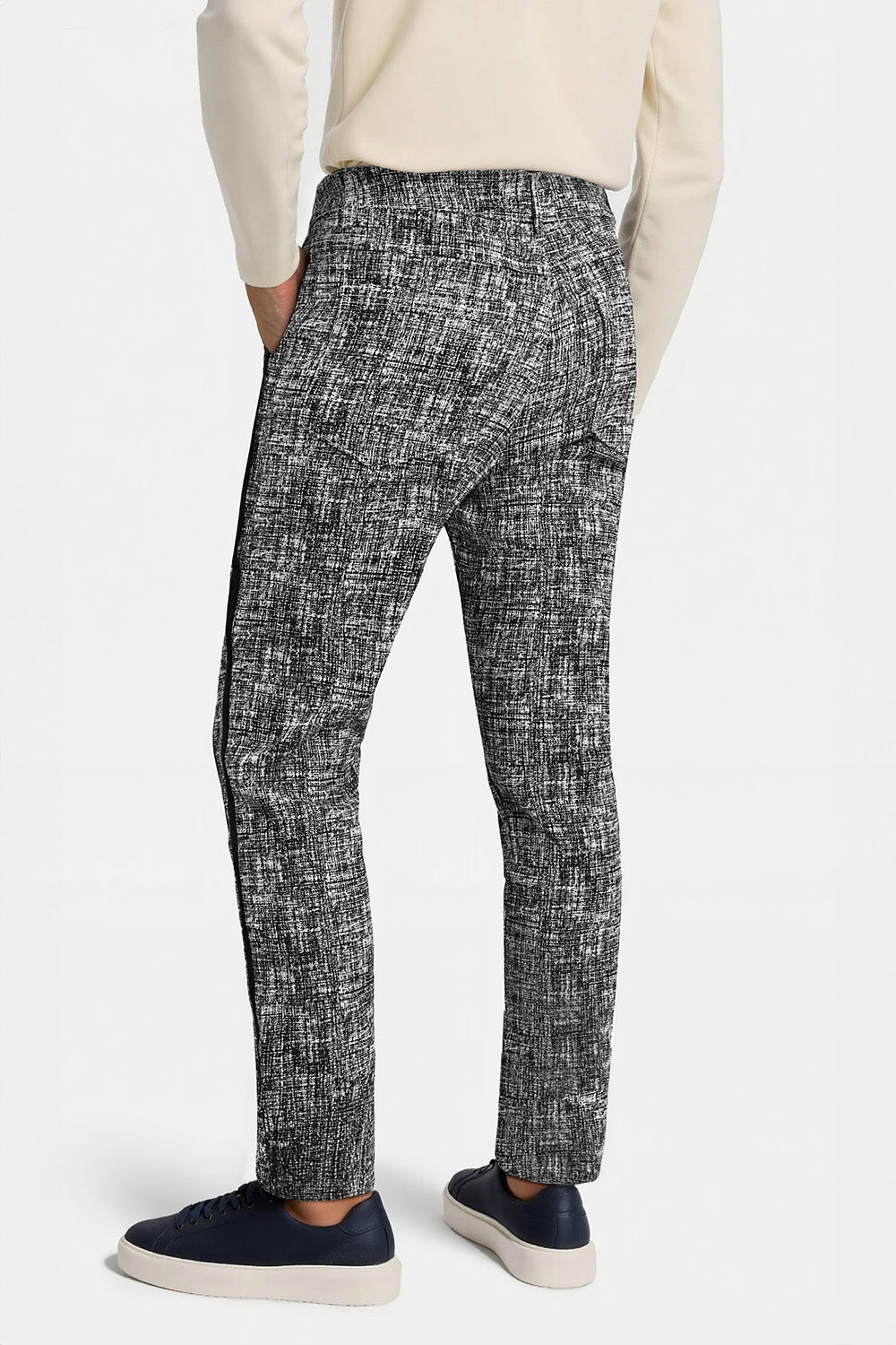 Einfarbige Skinny-Hose für Herren