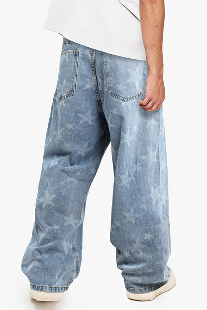Men's Fashion Loose Jean - Star
