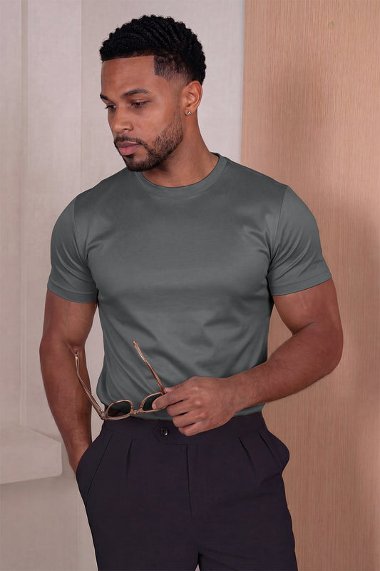 Men's Mercerized Cotton T-Shirt - Grey