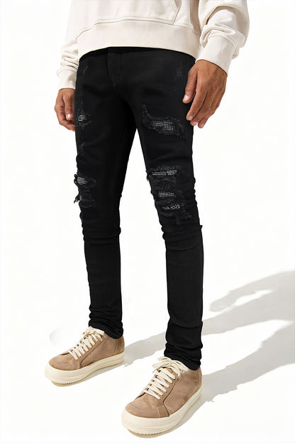 Beste zwarte skinny jeans voor heren, gescheurd