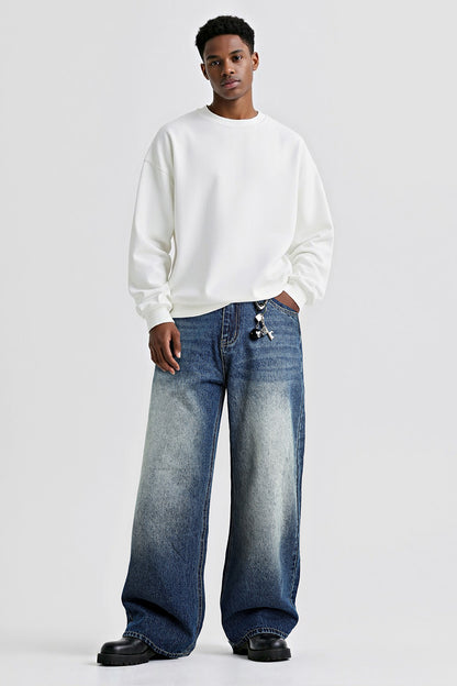 Men's Fashion Loose Jean - Dark Blue