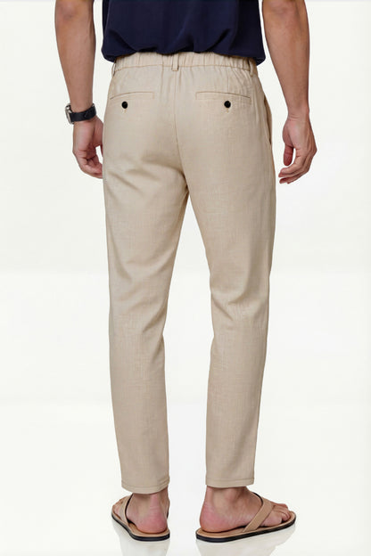 Mens Linen Modern Slim Travel Pant