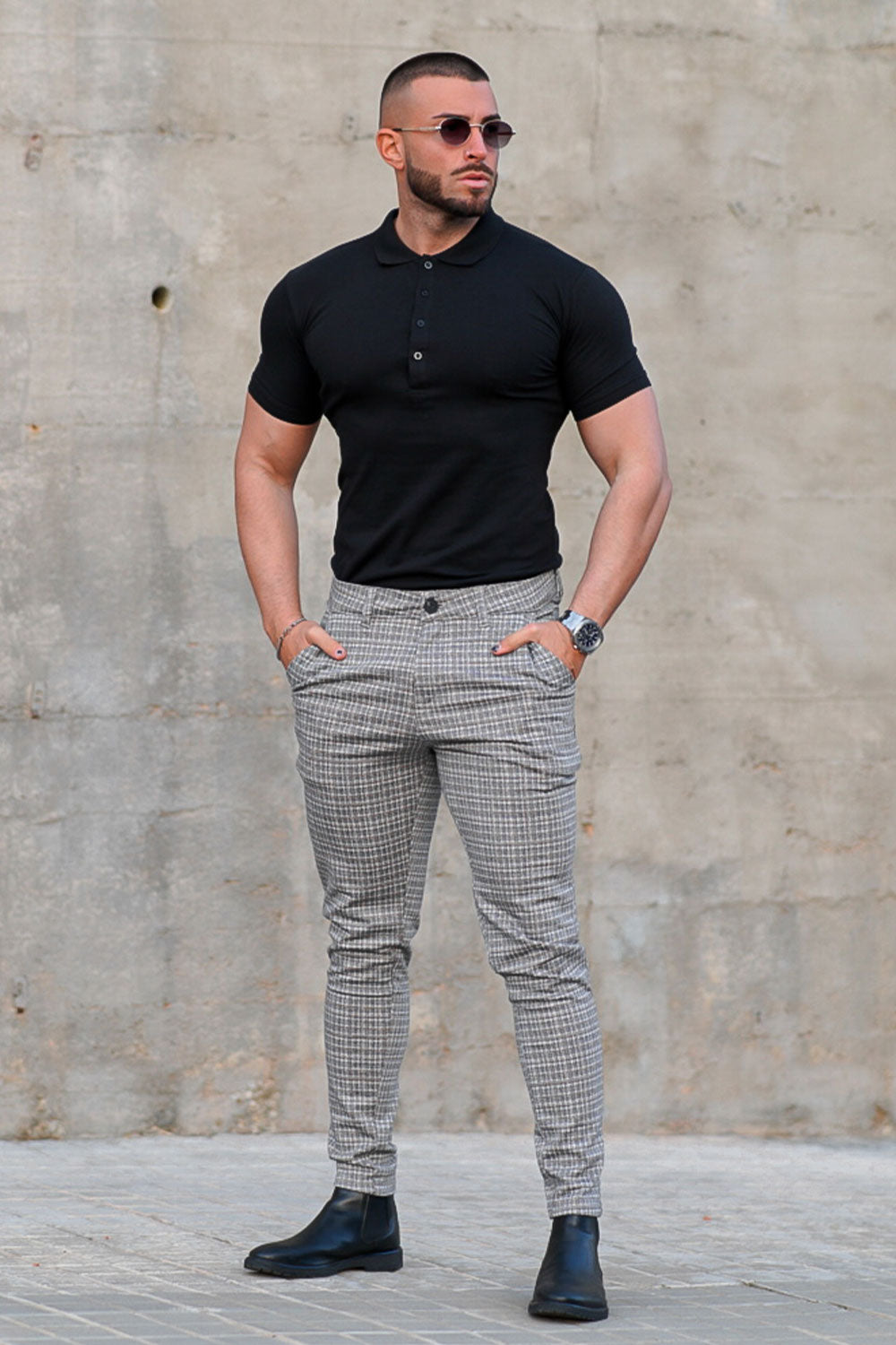 Gingtto Fashion Casual Light Grey Chinos Men's Ultimate Choice