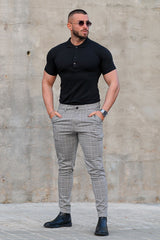 light gray casual chinos