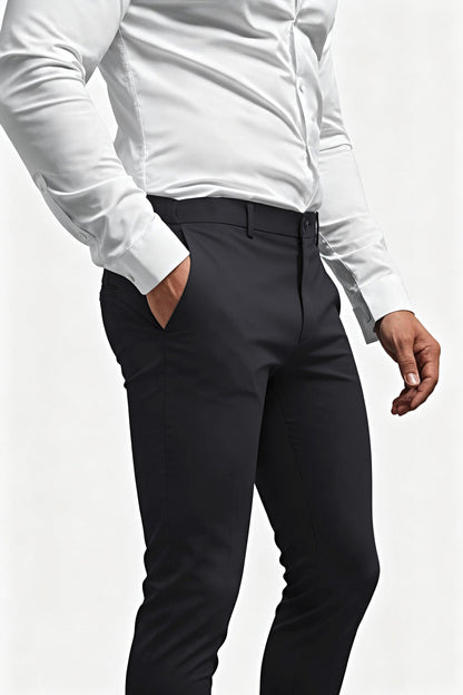 Pantalon extensible noir