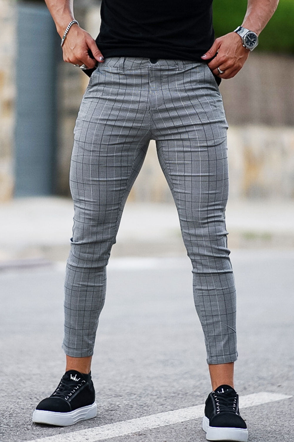 Gray Chino Pants - Skinny