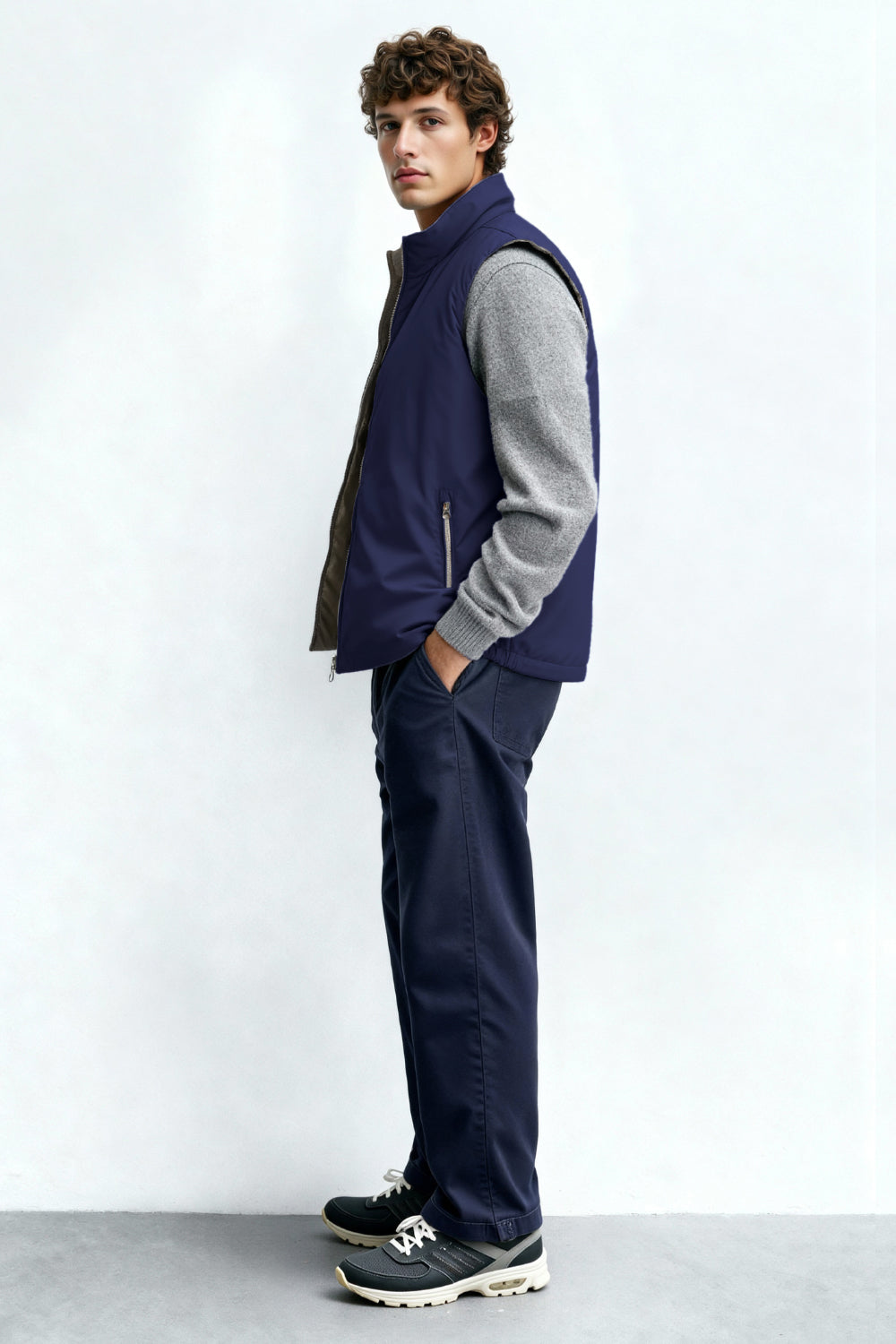 Men's Reversible Vest - Dark Blue