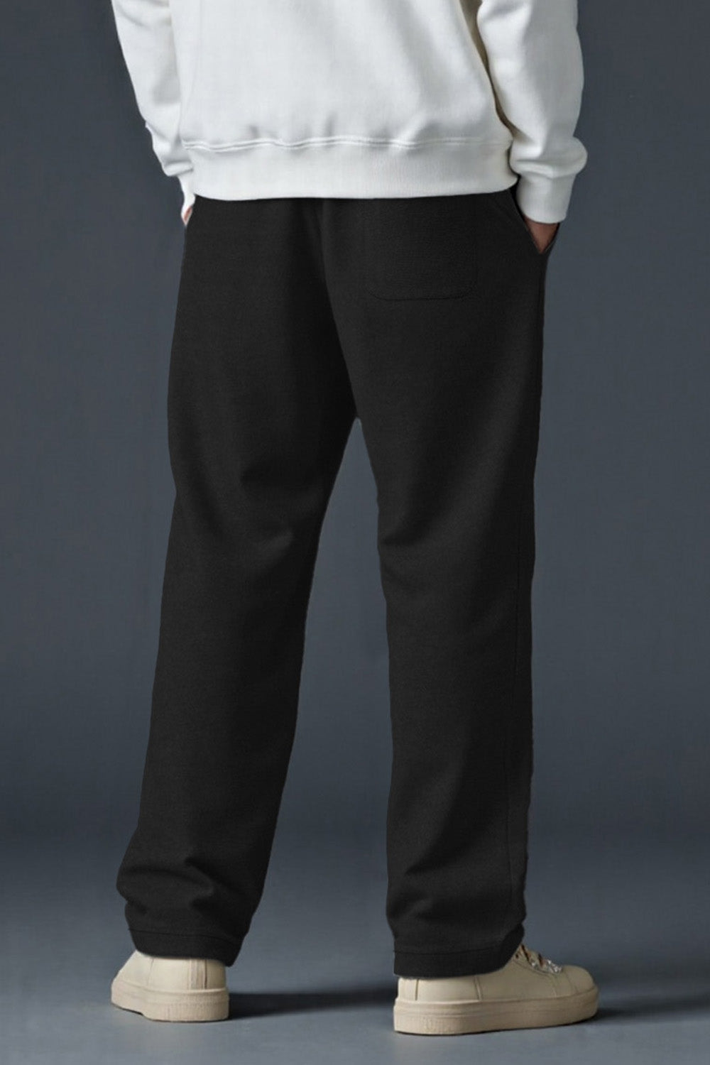 Mens Loose Casual Pant - Black