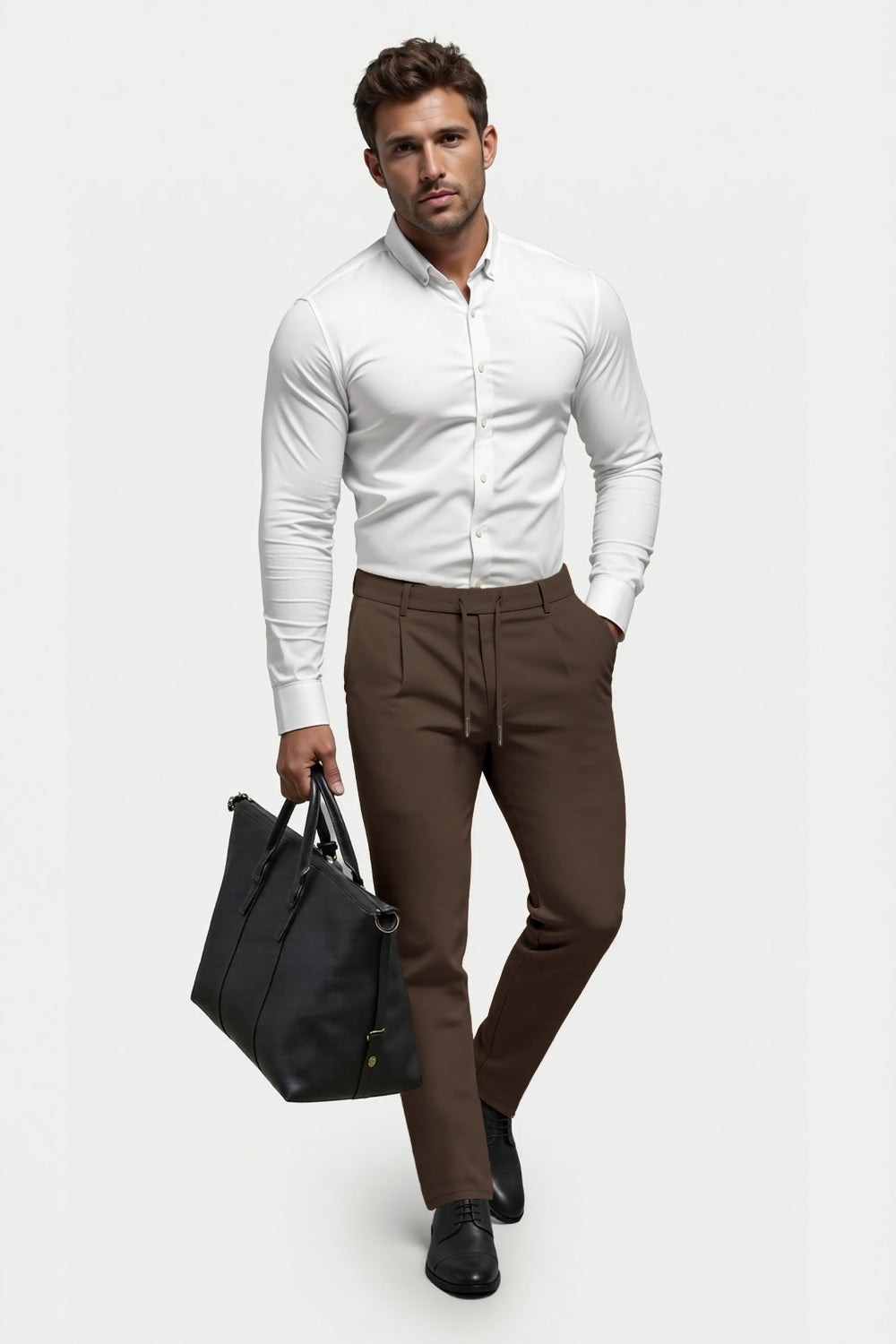 Men's Commuting 7*24 Business Pant - Dark Brown