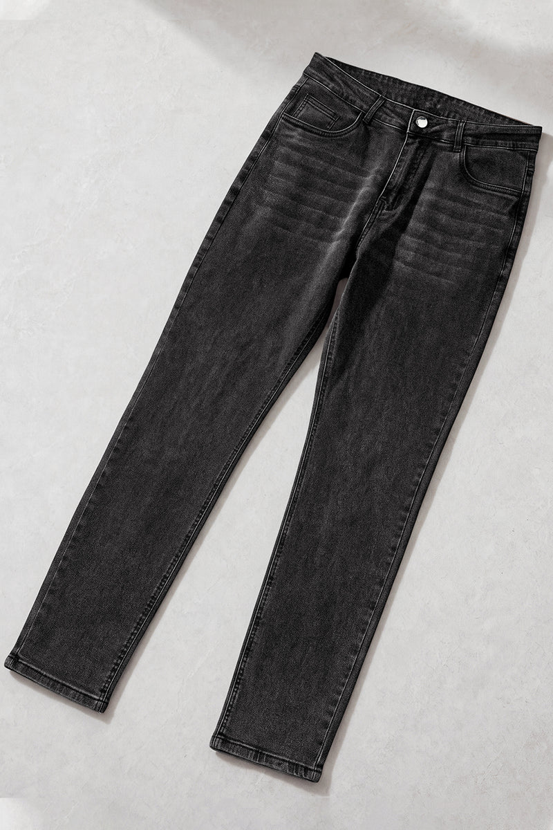 Moderne, schmal geschnittene Herren-Jeans aus Stretch-Denim