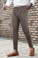 Relaxed Chino Pants - Brown