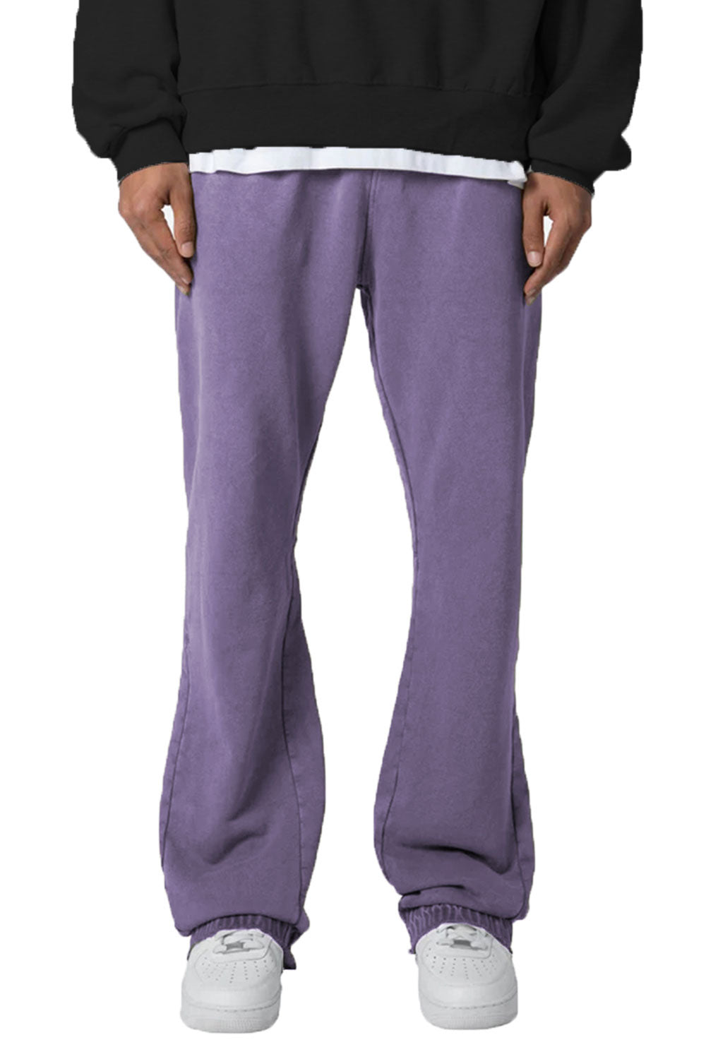 Gingtto Customized Purple Flare Pants: Redefining Men's Casual Wear
