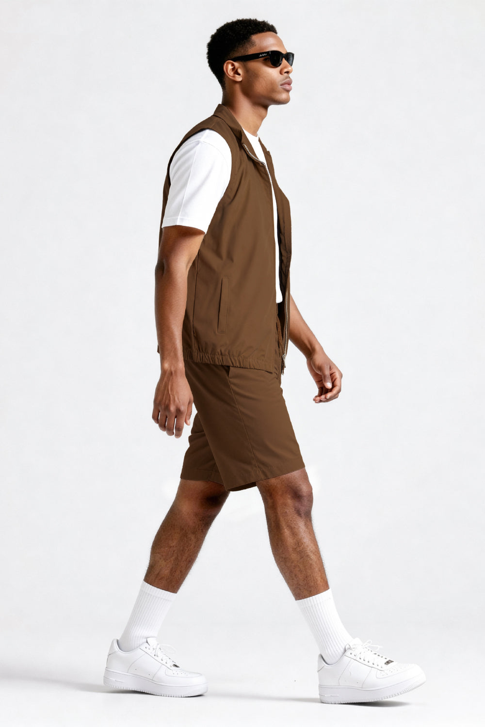 Men's Vest Set - Brown