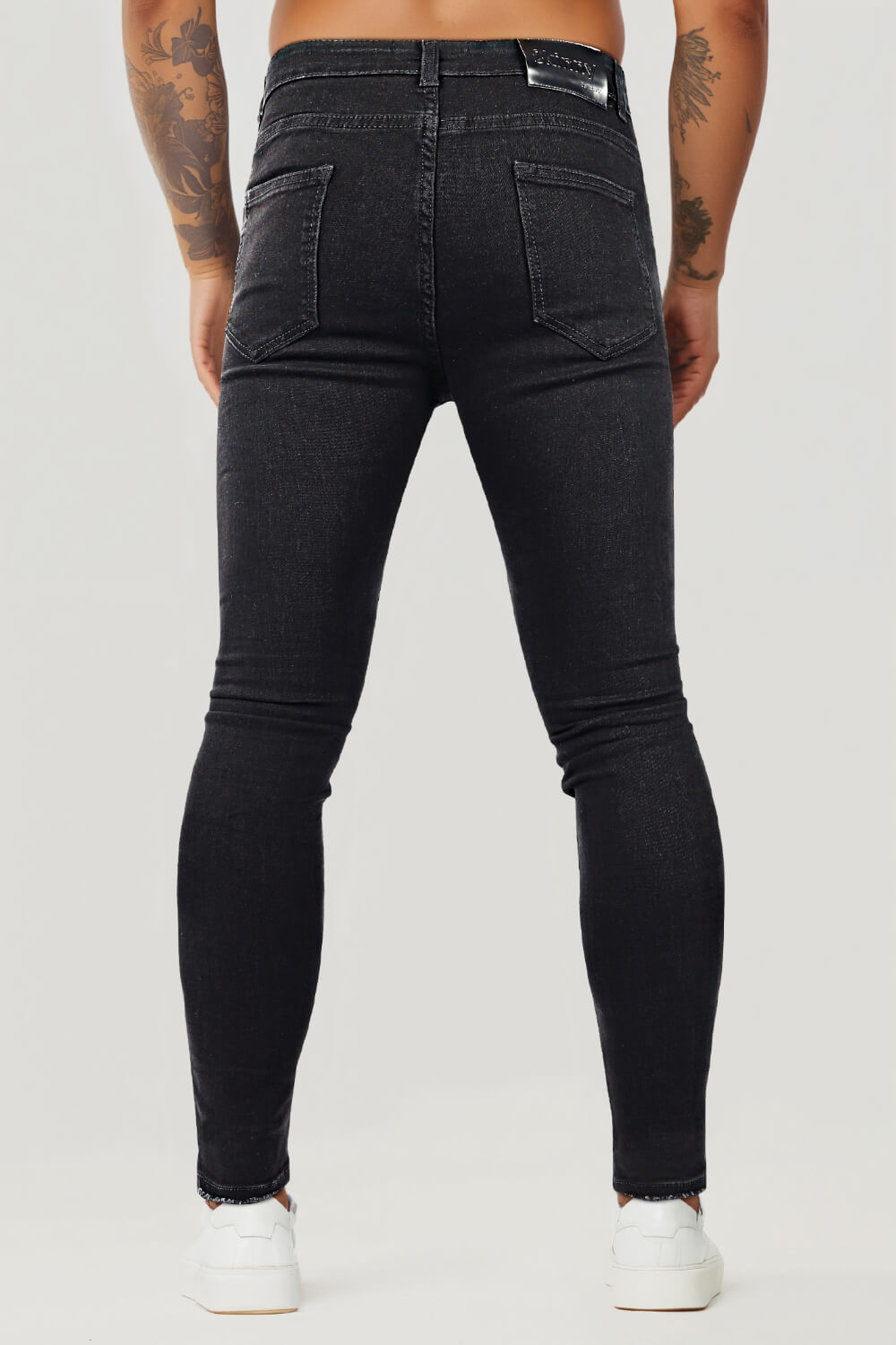 Men's Best Black Skinny Jean Ripped For Sale - Main Image