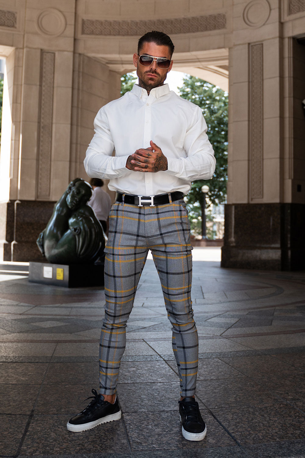 Gingtto's Men's Stylish Stretch Trousers: Embrace Effortless Elegance