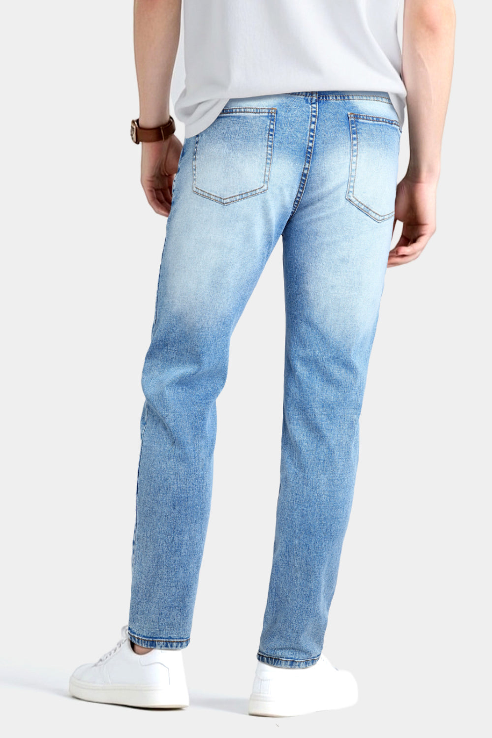 Men's Stretch Slim Fit Jean - Washed Blue