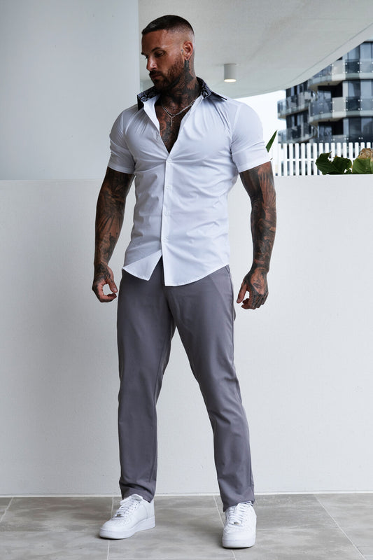 Men's White Shirt - Short Sleeve