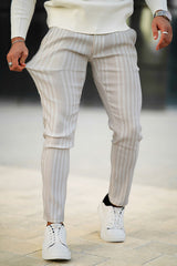 Men's Relaxed Fit Chino Pants - Stripe