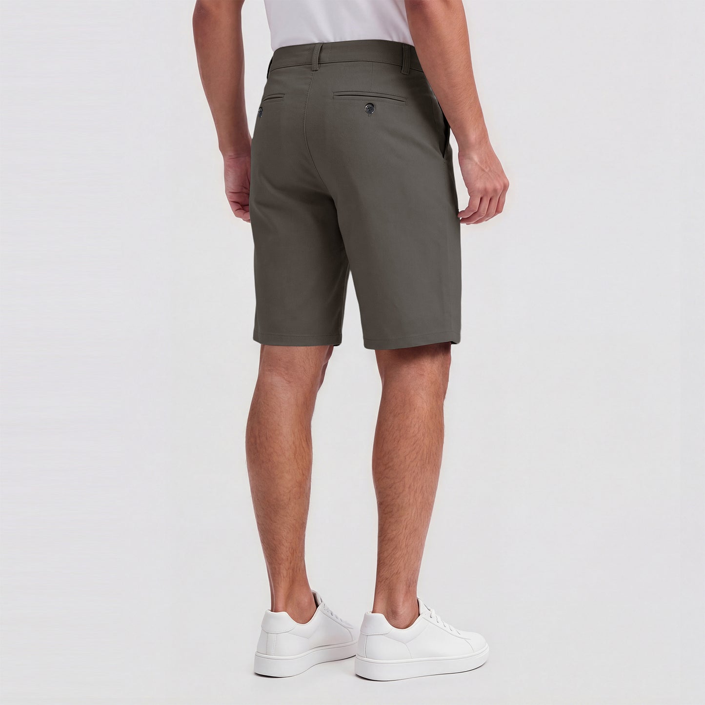 Mens Casual Chino Short - Dark Grey