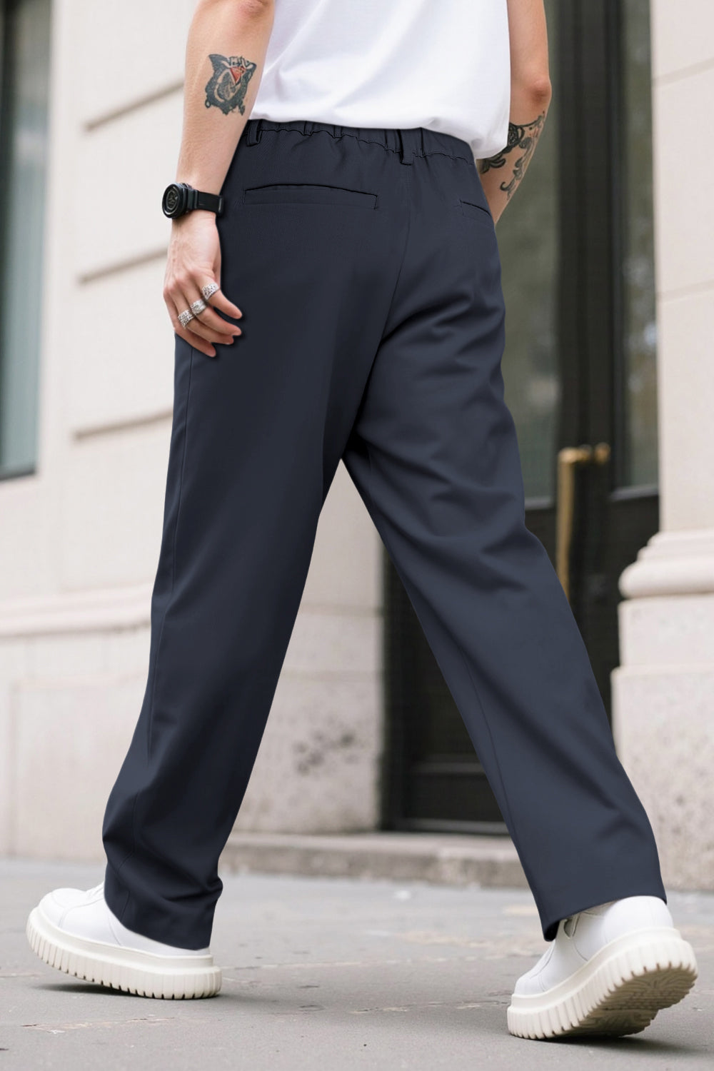 Men's Relaxed Baggy Pant - Dark Blue