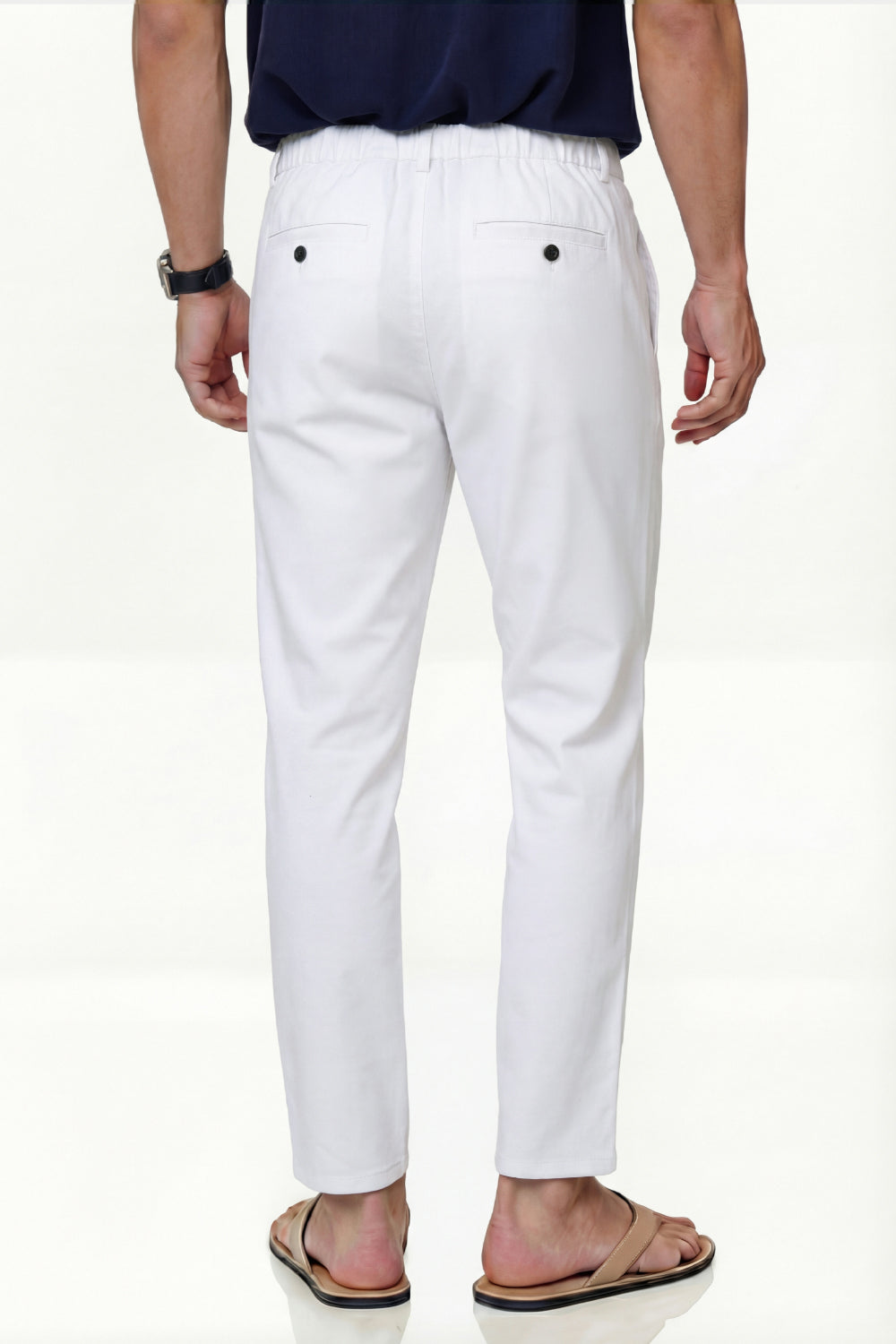 Mens Linen Modern Slim Travel Pant