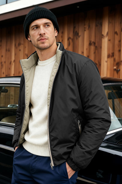 Men's Reversible Coat - Black