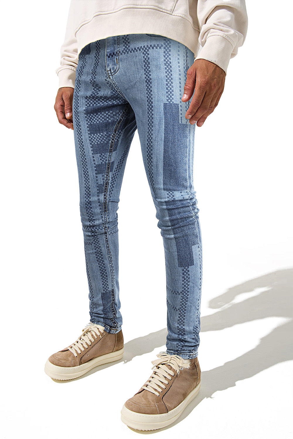 Men's Pinstripe Skinny Jean