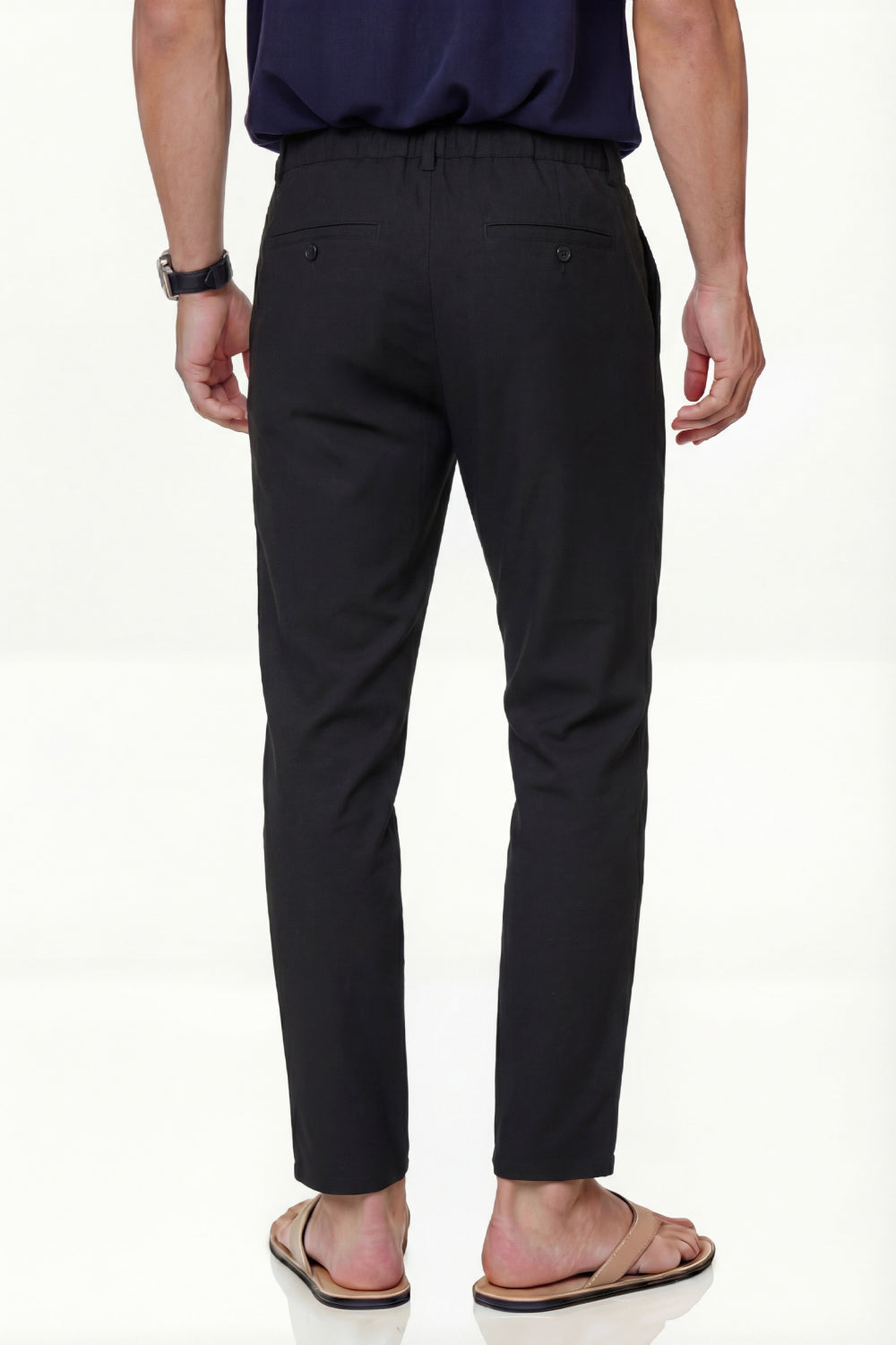 Mens Linen Modern Slim Travel Pant