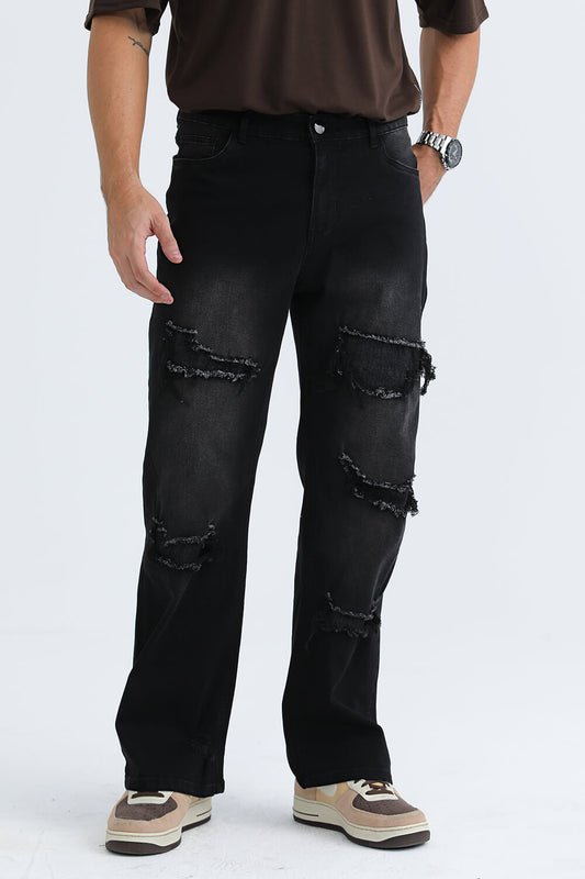 Men's Black Denim Slim Fit Jean