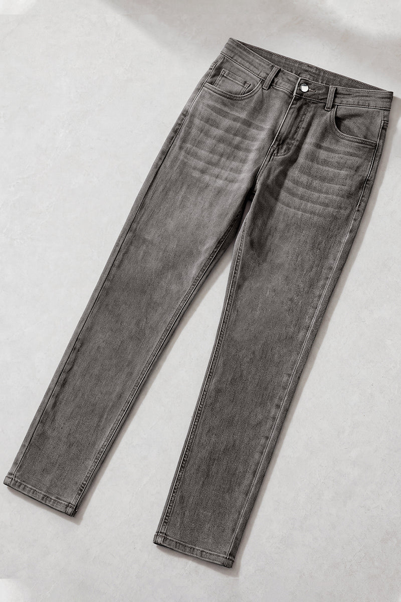 Moderne, schmal geschnittene Herren-Jeans aus Stretch-Denim
