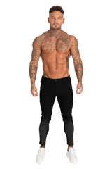 GINGTTO Men's Skinny Jeans Stretch Ripped Tapered Leg