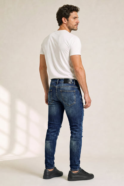 Men's Stretch Sculpt Skinny Jean - Dark Blue