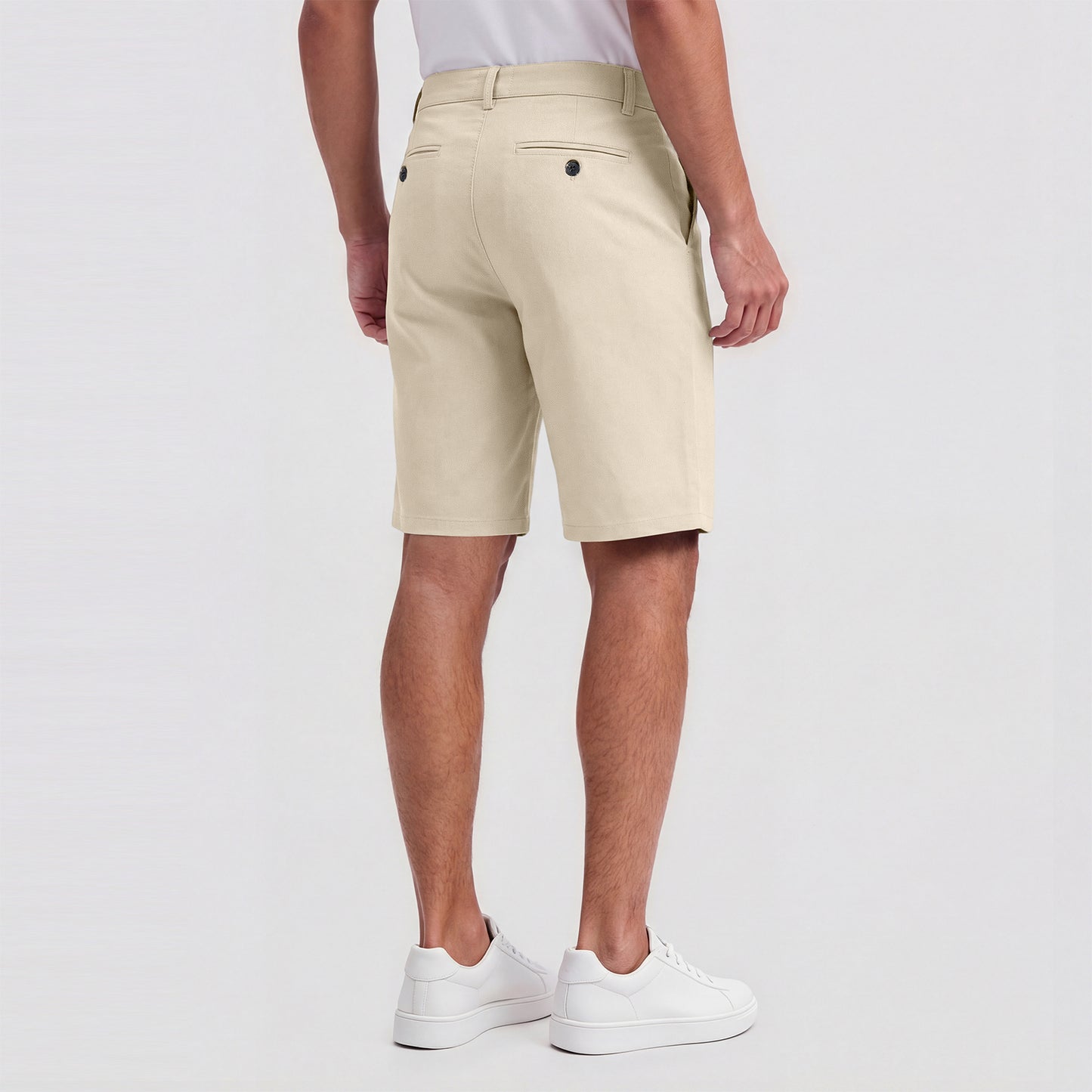 Mens Casual Chino Short - Light Khaki