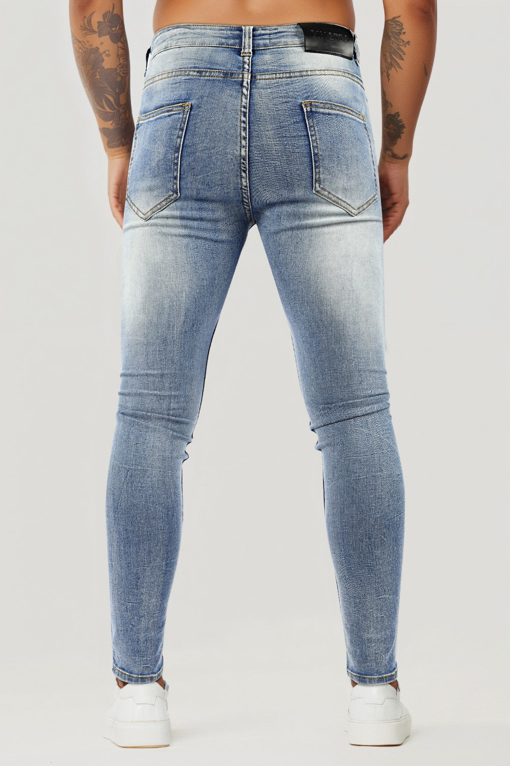 Jean skinny stretch pour hommes Bleu à vendre – GINGTTO