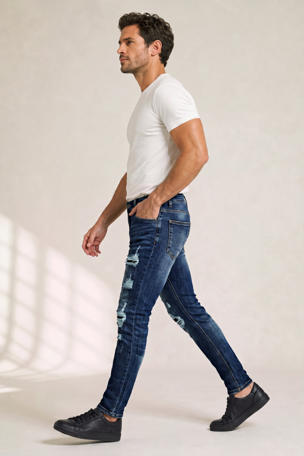 Men's Stretch Sculpt Skinny Jean - Dark Blue