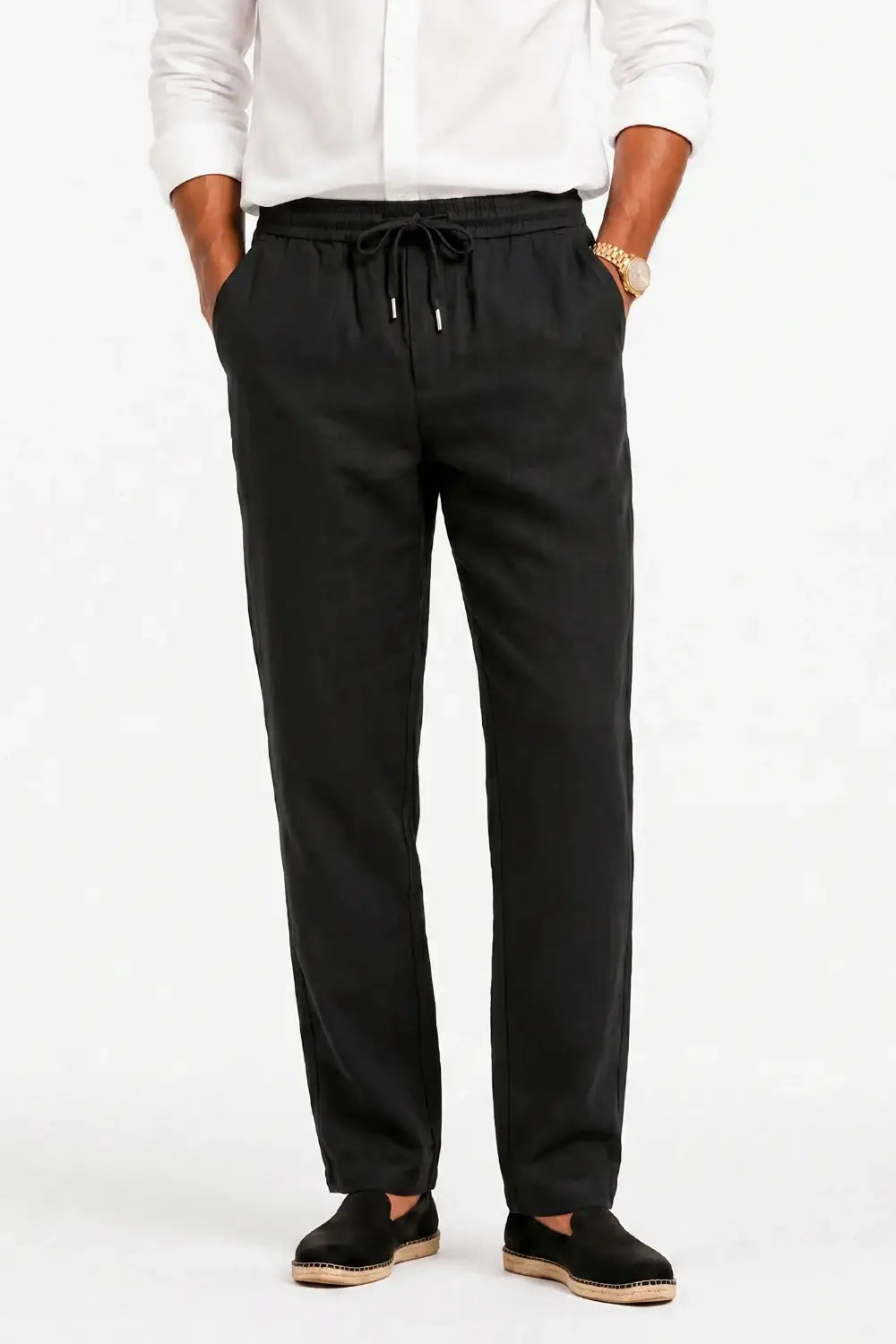 Men's Drawstring Casual Linen Pant