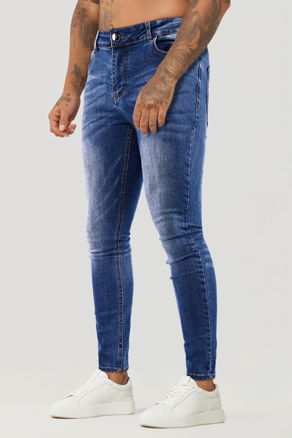 Jeans super skinny da uomo blu|50% di sconto|Jeans skinny|Jeans skinny da uomo|Jeans slim fit da uomo|Jeans elasticizzati