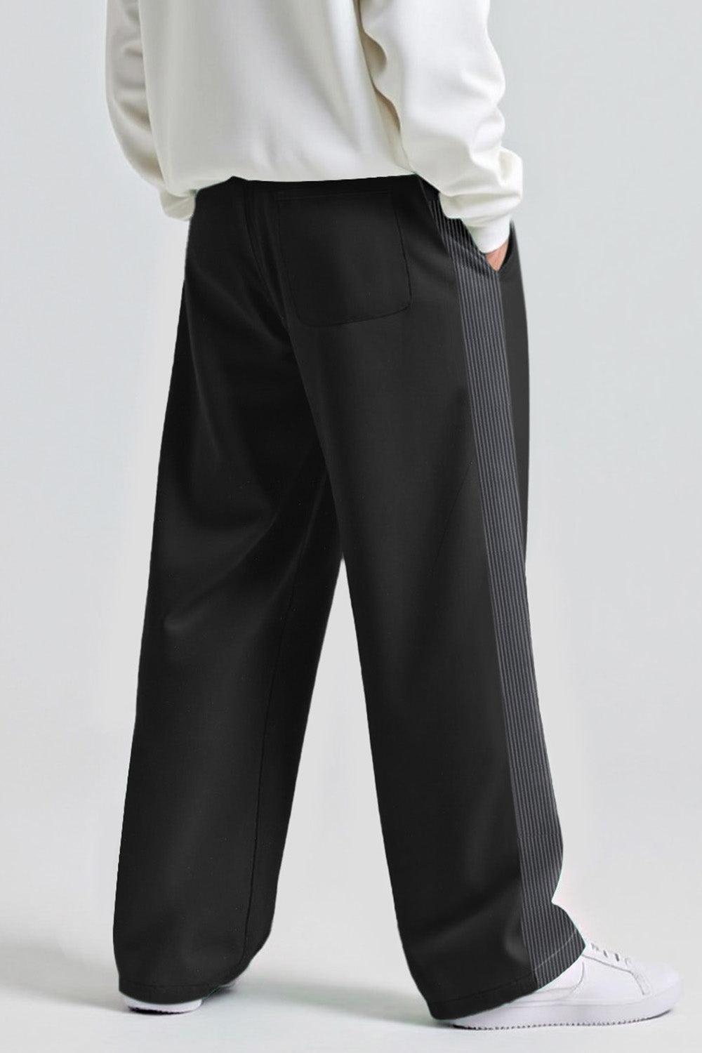 Mens Ultra-loose Casual Pant - Black