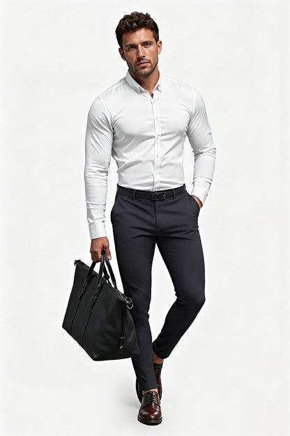 Pantalon extensible noir