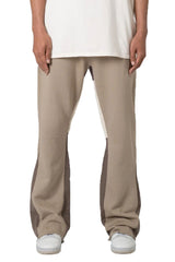 khaki flare pants