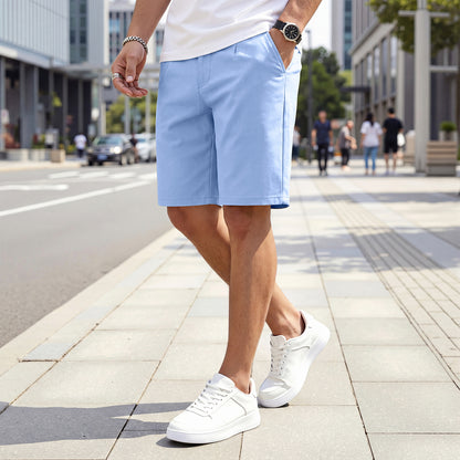 Mens Casual Chino Short - Sky Blue